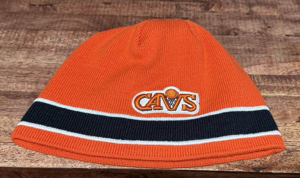 Twin Enterprises Cleveland Cavaliers Orange Beanie 1986